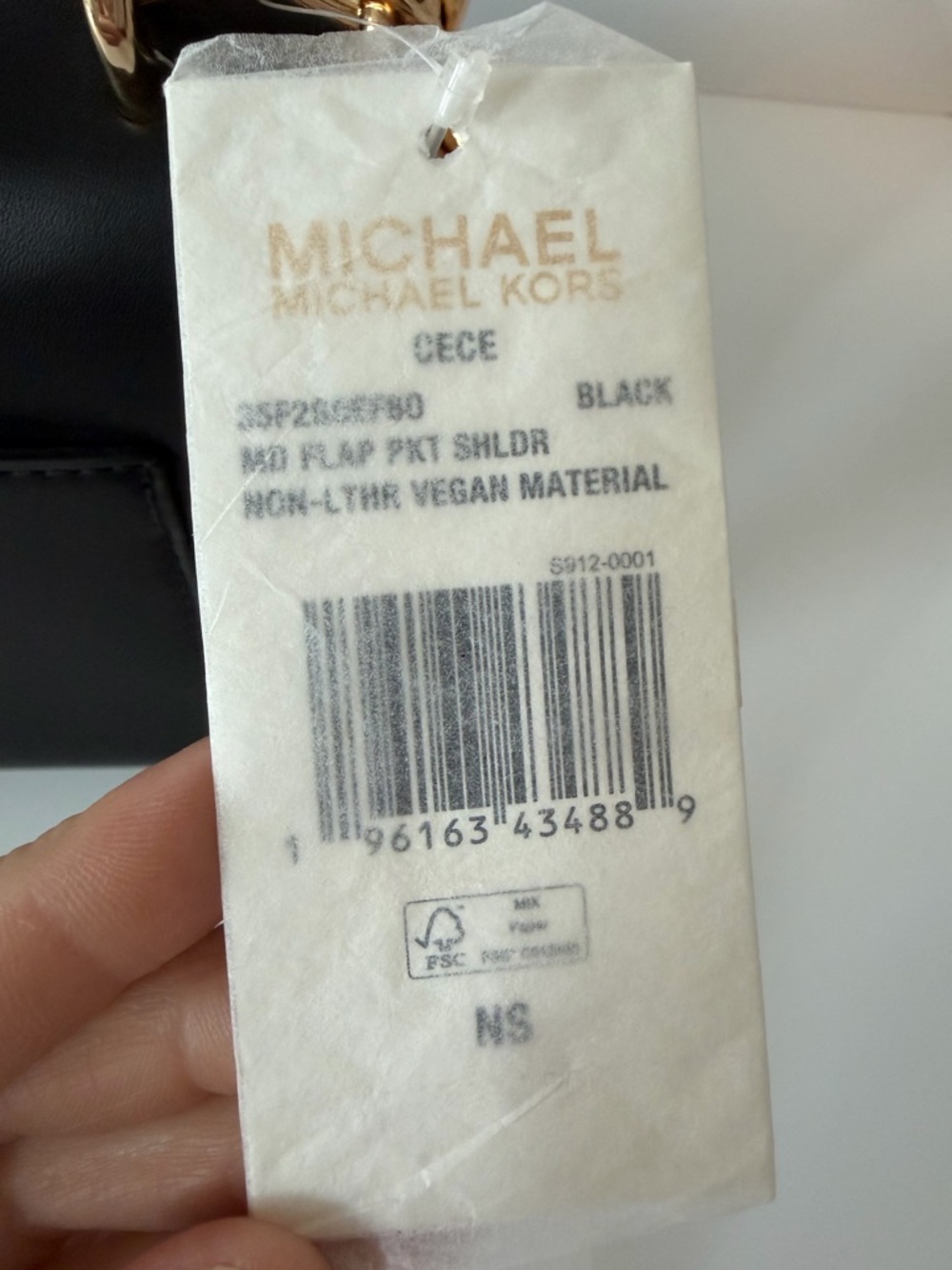 NWT Michael Kors Cece Medium Shoulder Bag in Black - Picture 11 of 12